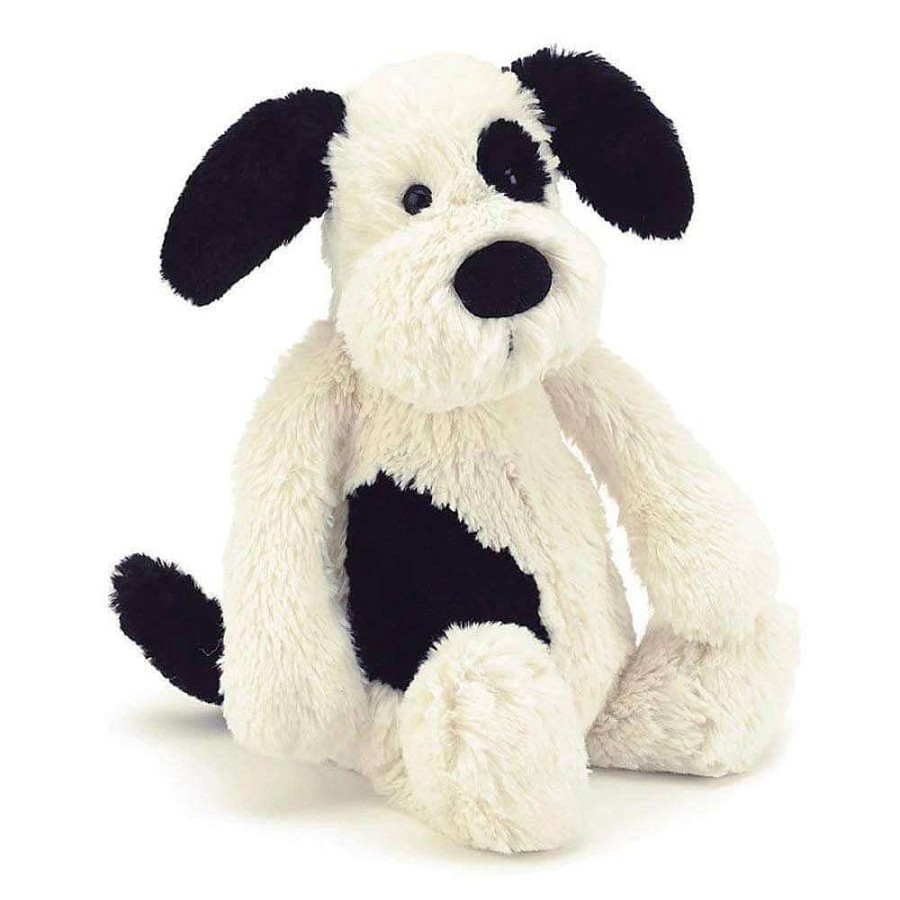 Playtime Jellycat Plush Toys | Jellycat Bashful Black & Cream Puppy Small