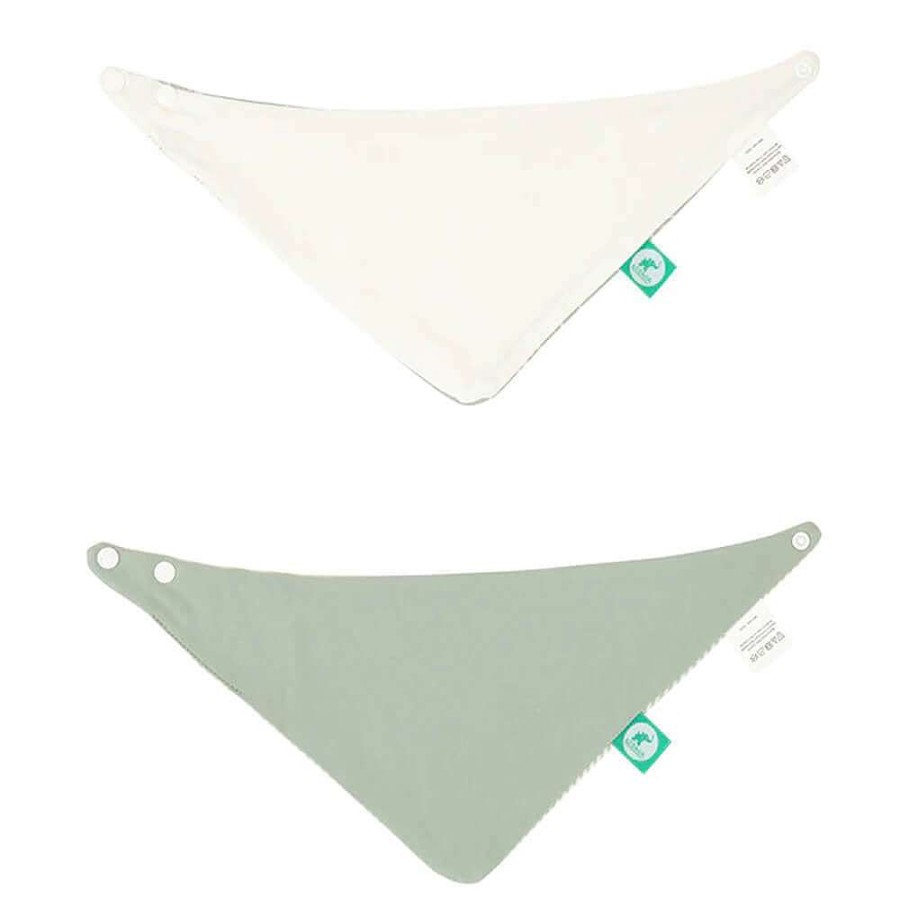 Feeding All4Ella Bibs | All4Ella Bandana Bibs 2Pk Sage Dino