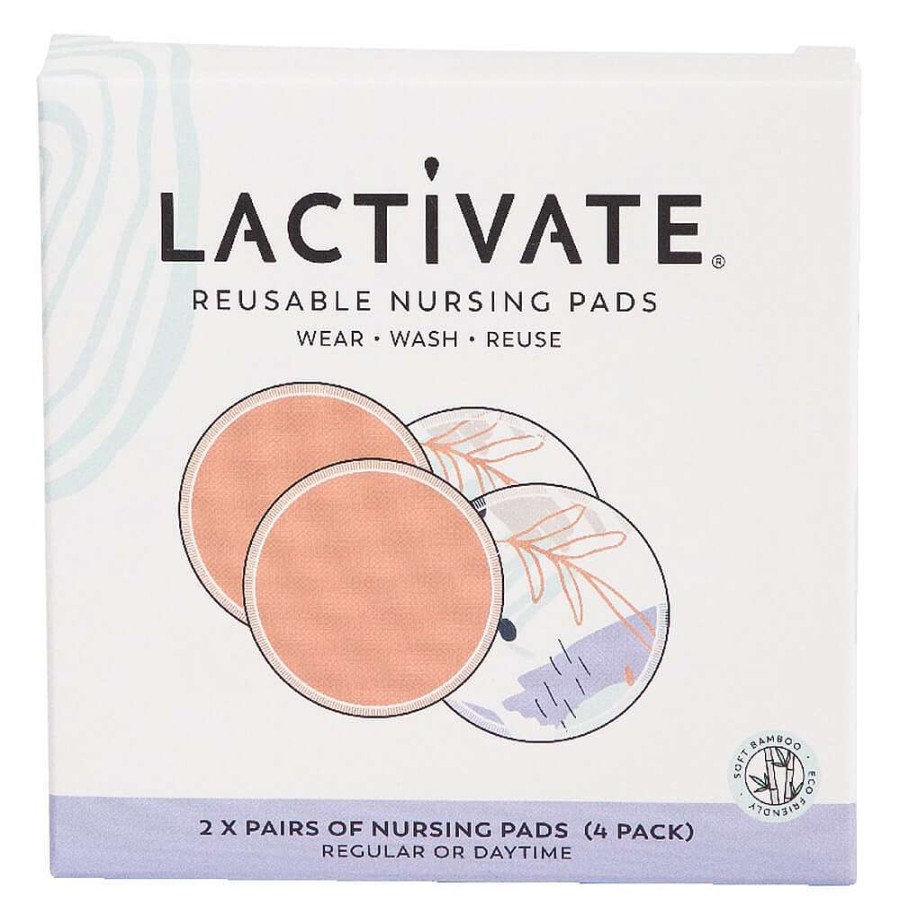 For Mum Lactivate Breast Care | Lactivate Reusable Day Nursing Pads 4Pk