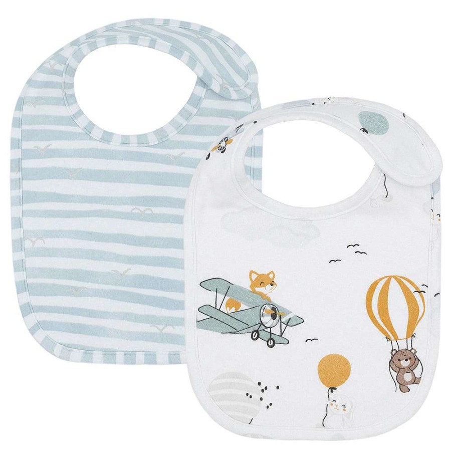 Feeding Living Textiles Bibs | Living Textiles Bibs Up Up & Away 2 Pack