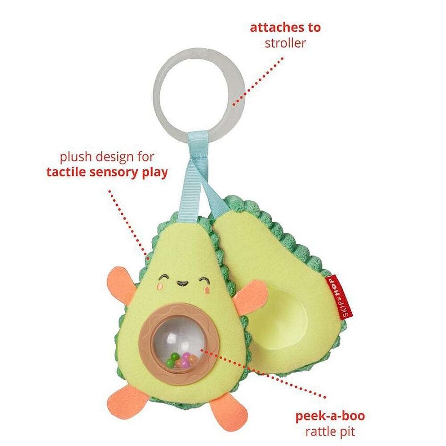 Playtime Skip Hop Plush Toys | Skip Hop Farmstand Avocado Stroller Toy