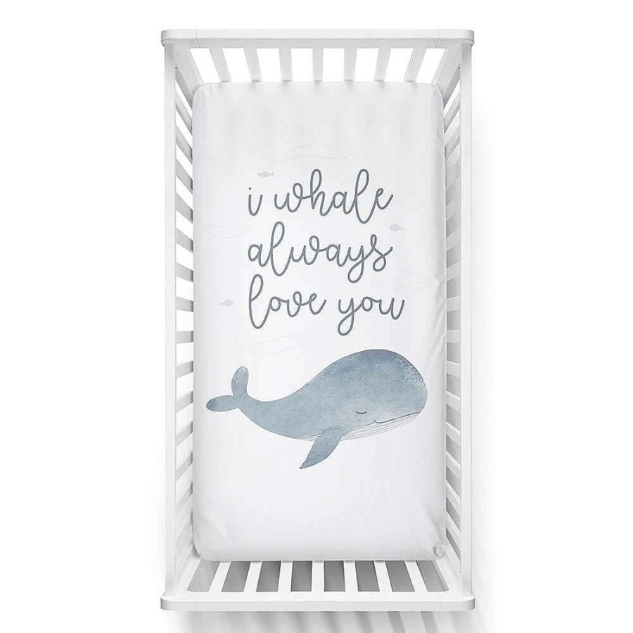 For Mum Lolli Living 3Rd Trimester | Lolli Living Whale I Love You Cot Fitted Sheet