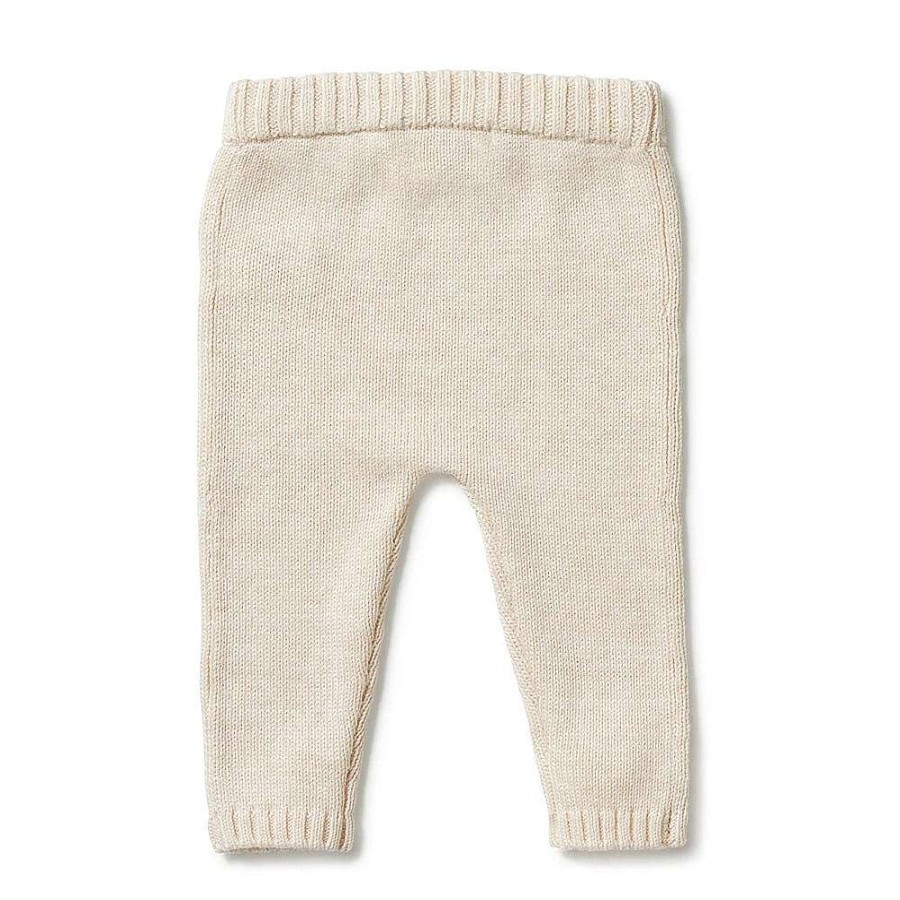 Babywear Wilson & Frenchy Baby Pants & Shorts | Wilson & Frenchy Knitted Legging Sand Melange