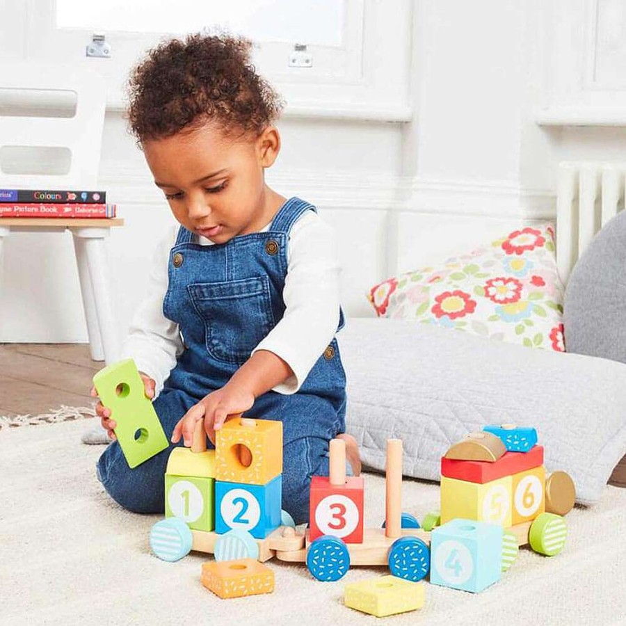 Playtime Early Learning Centre Wooden Toys | Elc Wooden Stacking Train